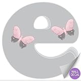 壁文字グレーグレーピンクバタフライ手紙装飾壁の子供の部屋保育園赤ちゃんの赤ちゃん名前女の子寝室装飾 – Alphabetビニールステッカーデカール子供デコレーショングラフィックスButterflies