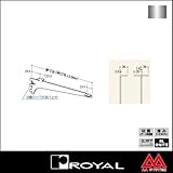e-kanamono ロイヤル 棚受け 木棚用ブラケット(中間受け専用) R-134W 300 クローム