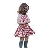 幼児の赤ちゃんの女の子の花の印刷幸運な太陽ストラップ背中のない服王女の服装ドレス (80, 多色)