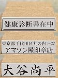 ゴム印 一行印 科目印 1行 台木6×30mm (横書・縦書) (30mm×6mm) オーダー こちらのサイズは (12×50㎜)
