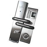 SM SunniMix 電子　スマート　高度　バイオメトリック　指紋識別　パスワード　ドアロック　耐衝撃性　耐破壊性　全4種選べる　 - 左外向きに開く