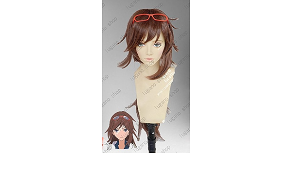 Amazon Vision ローリング ガールズ 宇徳 真茶未 うとく まさみ メガネ付き 風 クリスマス ハロウィン イベント仮装 コスプレウィッグ ウイッグネット R1857 コスプレ 仮装 通販