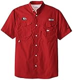 NCAA Georgia Bulldogs Collegiate Bonehead半袖シャツ S レッド