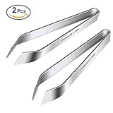 ステンレススチールFish Boneボーンピンセットピンセット、サーモン、ノンスリップ、Precisionグリップ – DEBONEサーモン、ペンチPincerシーフードツール、ピンセットキッチンセッ