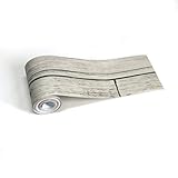 fancy-fix　壁紙シール　DIY　灰木目柄　リフォーム　ウォールステッカー　腰壁　防水　貼ってはがせるシール　トリムボーダー　おしゃれ　腰壁用　8*400CM