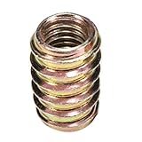 SODIAL(R)10X M8 E-ナット　家具の脚とバンの足の固定ウッドインサートナットダボねじ　8x20mm