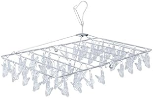 アイリスオーヤマ ピンチハンガー ステンレス ポリカピンチ 52個付 クリア PIH-52P