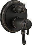デルタ蛇口t27t897-rb Cassidy従来Tempassure 17tシリーズバルブトリムwith 3-setting統合切替弁、ベネチアブロンズ