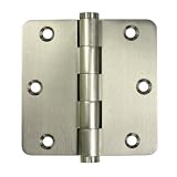 Deltana dsb35r4 3.5 " X 3.5 "ソリッド真鍮1 / 4 "半径コーナー滑り軸受ほぞ穴、 DSB35R44 1