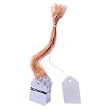 AIHOME 植物管理 吊ラベル(ビニール線) 100枚入 (ホワイト)