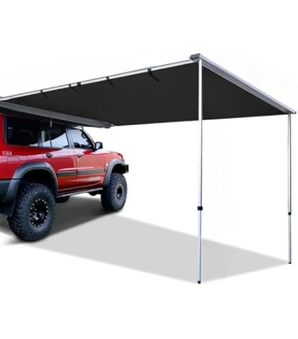 Amazon.co.jp: ルーフレール用ステー付 車用サイドオーニングテント