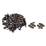 DealMux Padlock留め金フックレトロスタイルジュエリーボックスバックルシャックルロック30pcs