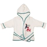 Funkoos Paris Poodle Organic Baby Hooded Bathrobe, Baby Girl, Infant/baby by Funkoos