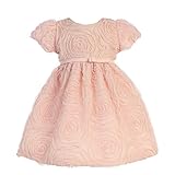 Sweetキッズ赤ちゃん女の子ピンクロゼットTexturedフラワーガールドレス6 – 24 m カラー: ピンク