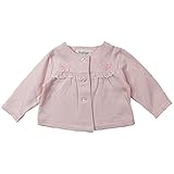 《H29年春物》(日本製) Pample Mousse(パンプルムース) ミニドビー接結刺繍リボン付カーディガン 70cm /PK NO.DP-71207