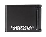 Kenko SDカードケースAS SD4 BK SD/microSD各4枚収納可能 ブラック 704370