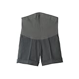 Angeliebe エンジェリーベ マタニティ P ・ パンツ ストレッチ 起毛 カラー ハーフ パンツ アジャスター調節可 妊婦服 9 号 グレー 20573 20573620