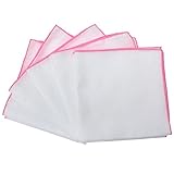 Fluffy（フラフィ） 花Bメロ 二重合 ガーゼハンカチ ピンク 10枚セット 日本製 綿100％ 無地 32×32cm