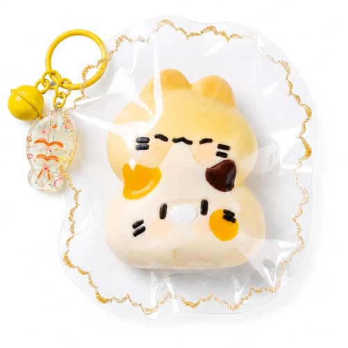 ぷにぷにスクイーズ イエロー白ねこ