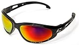 Edgeアイウェアdakura-black / Aqua Precision Red Mirror Lens withガスケット