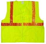 Jackson Safety ANSI Class 2 Deluxe Style Polyester Safety Vest with Lime Prismatic by Jackson Safety