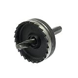 uxcell バイメタルホールソー　穴あけ　ドリルビット　38mm カット直径カッタ　ブラック