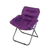Zhi lian® 紫色の怠惰なソファの折り畳み式の椅子のリクライニングチェア調節可能な高さのソファのクッション