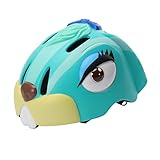 Lovoski 子供 　サイクリング　ヘルメット 　漫画動物　 赤ちゃん　 自転車　 スケートボード　　頭部　　保護　 安全　ヘルメット　4色選べる - 绿色