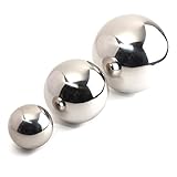 1PC Stainless Steel Mirror Polished Sphere Hollow Ball Garden Ornament 20CM