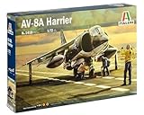 プラッツ イタレリ 1/72 アメリカ 戦闘機 AV-8A ハリアー プラモデル IT1410 (飛行機)