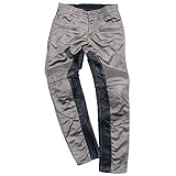 [デグナー] メンズテキスタイル メッシュパンツ MEN'S TEXTILE MESH PANTS 膝、腰プロテクター標準装備 DP-33A (S, グレー)