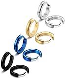 ORAZIOオラジオ4色8個セットフープ ピアス