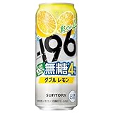 -196無糖 ダブルレモン ALC4％ 500ml 24本 【かろやかな飲み心地】 [サントリー チューハイ イチキューロク]
