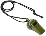 エスコ ホイッスル プラスティック OD色 48mm 10g EA916XK-11A