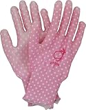 g-style 【ガーデニング用手袋】 PUキュート (ドット)  ピンク L