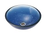 強化ガラス製　洗面ボウルAQUA　星空