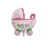NUOLUX 80 102 cm Baby Boy箔マイラーのバルーンバルーンキュートCarriageベビーシャワー誕生日パーティー装飾用(ブルー) 80 * 102cm ピンク LE1180610C