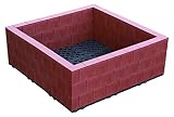 システムファーム（組立て式花壇・菜園） 90cm×90cm×3段 セット ブラウン
