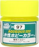 GSI クレオス(GSI Creos) 新水性ホビーカラー 蛍光イエロー 10ml ホビー用塗料 H97