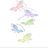 Dragonfly Mobile Multi-Layered Nylon Mesh Dragonflies Mobiles Decorations Decorate Baby Nursery Bedr