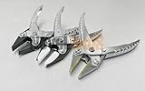 パラレルアクションペンチ3個140 mmフラット鼻真鍮ナイロンSmooth Jaws 5 – 1 / 2 "