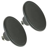 spares2go 5.5 CM Largeハンドル蓋ノブfor Le Creuset Casseroleポット/ディッシュ/ Saucepanブラック、2パック