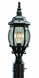 Design House 505560 Canterbury Outdoor Post-Light, 18.5-Inch by 6-1/8-Inch, Black Die-Cast Aluminum 
