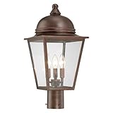 Minka Outdoor 72306-291, Rivendale Court Outdoor Post Lighting, 180 Watts, Architectural Bronze by M