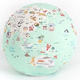 Terrette（テレット） 【ぎゅっと抱きしめられる地球儀】 Sサイズ スタンダード（ブルー系） 日本語 地球儀 クッション Made in JAPAN