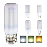 ILS - E27 E14 B22 G9 GU10 4.5W 48 SMD 5050 LED Pure White Warm White Natural White Cover Corn Bulb A