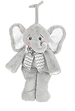 Bearington Hush-a-Bye Crib Toy Lil Spout Elephant Musical Plays Brahms Lullaby ... [並行輸入品]