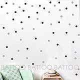 Battooポルカドット壁デカール2色12 Polka Dot – Small Polka Dotsデカール子供ルーム壁デカール男の子の部屋ベビールームビニール壁ステッカー(ゴールド)