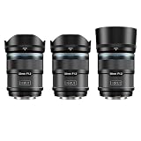 SIRUI Sniperオートフォーカスレンズセット、23mm、33mm、56mm、F1.2広角APS-Cカメラレンズ(Xマウント、ブラック)