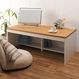 薄型シンプル パソコンデスク W1200 ロータイプ PCデスク PC-6012-NA